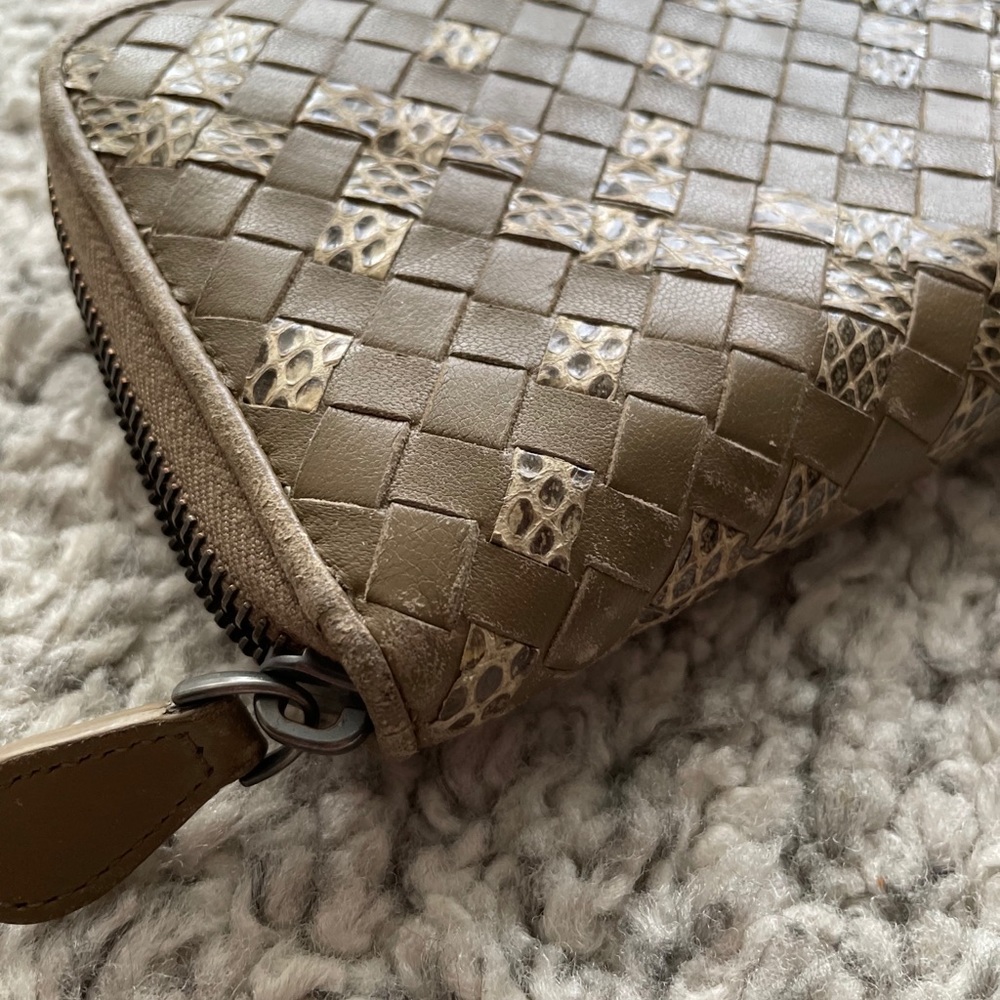 Authentic Bottega Veneta Python Zip Around Wallet - image 2